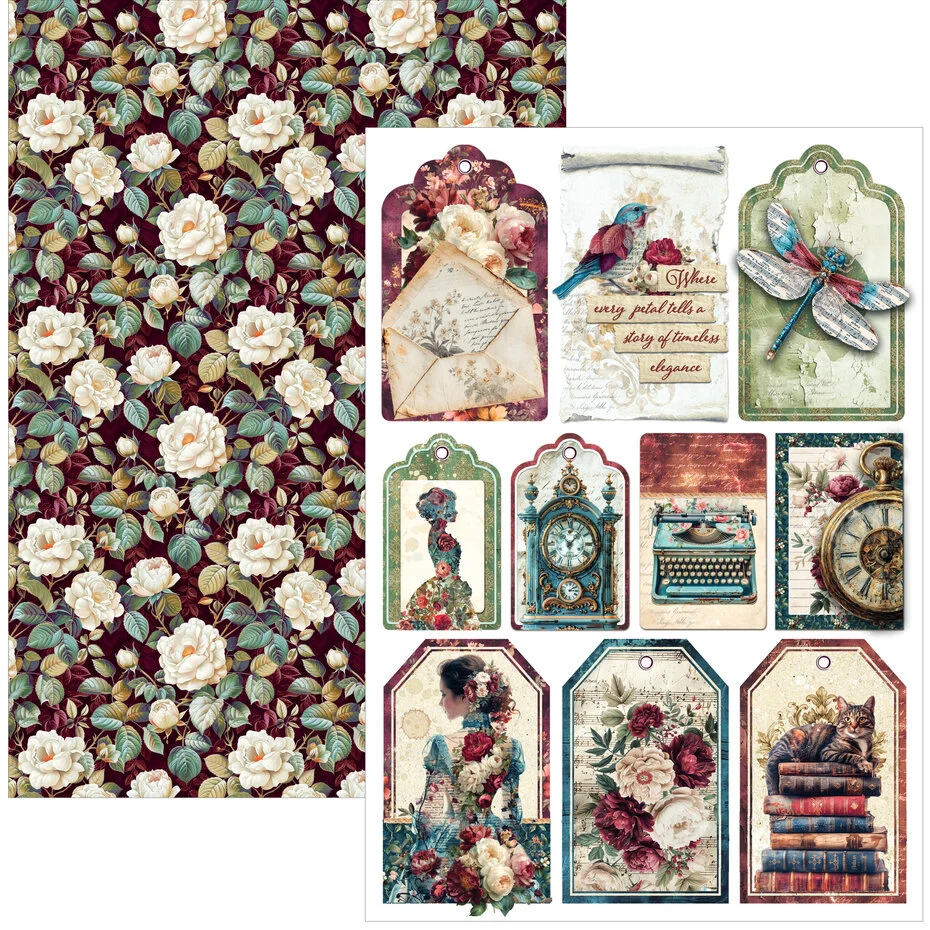 Bohemian Burgundy A4 Creative Pad - Bilde 8