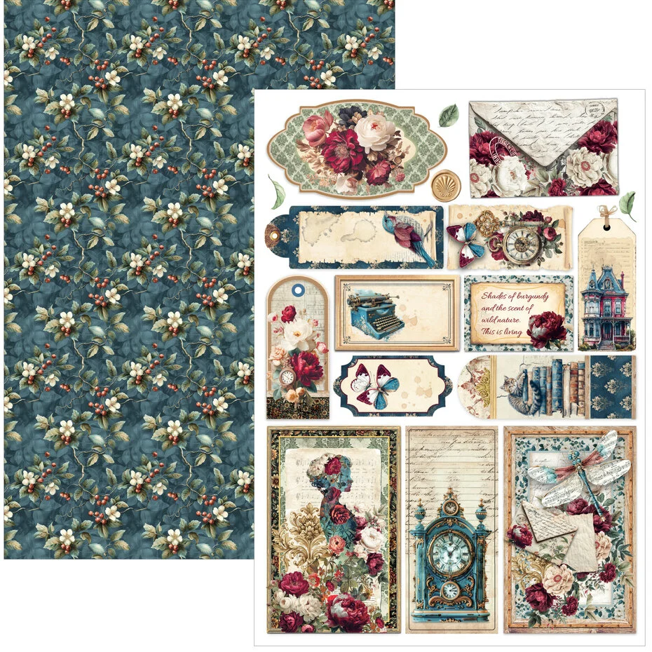 Bohemian Burgundy A4 Creative Pad - Bilde 7