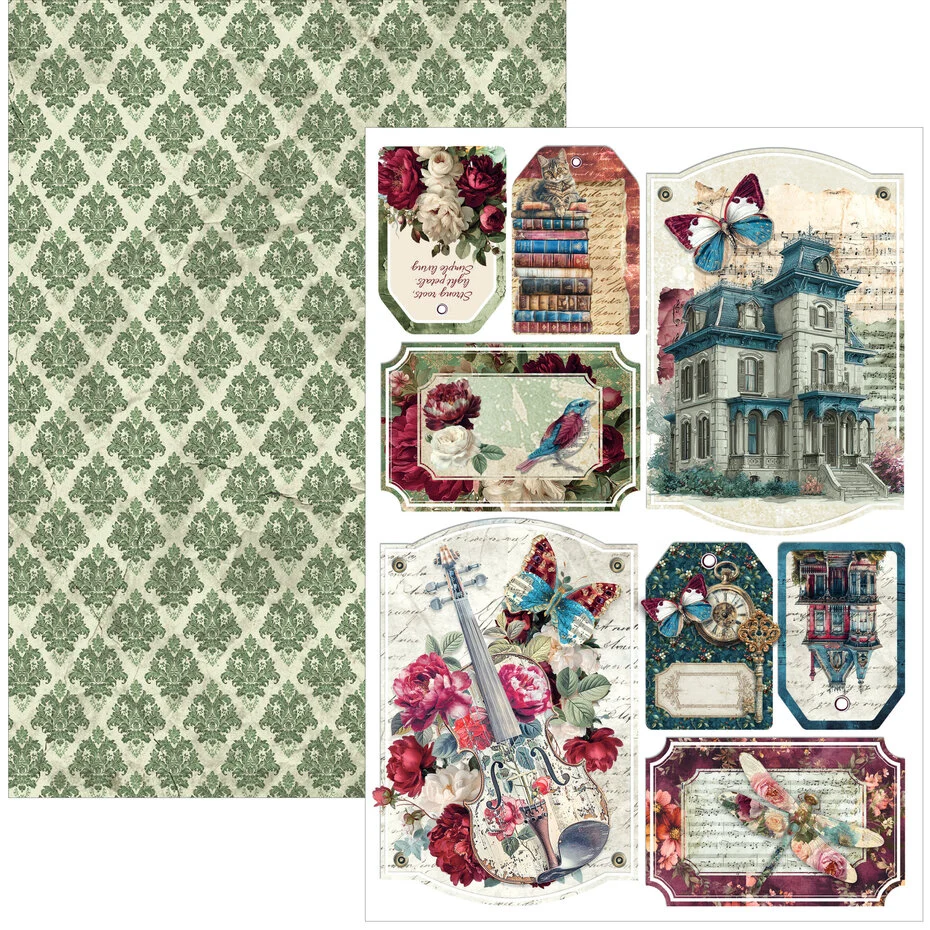 Bohemian Burgundy A4 Creative Pad - Bilde 6