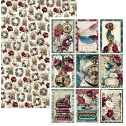 Bohemian Burgundy A4 Creative Pad - Bilde 4