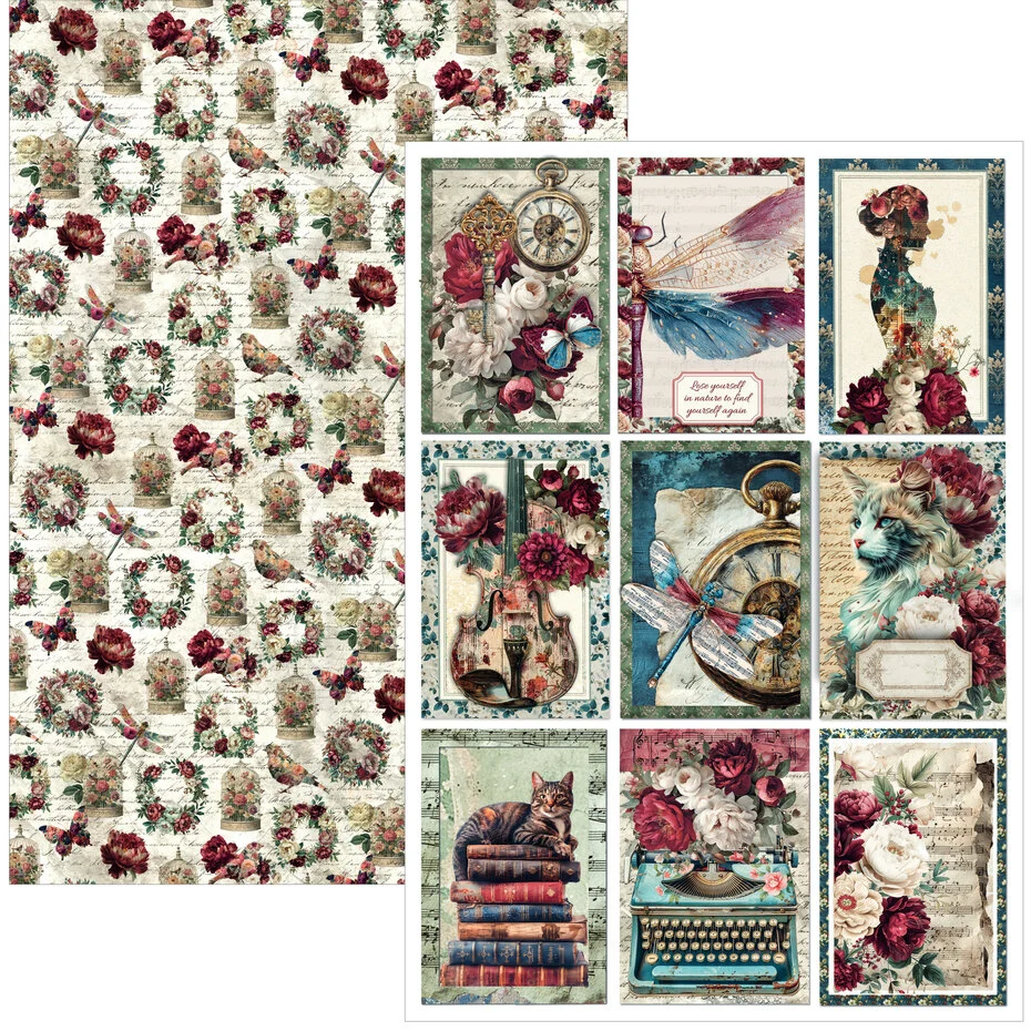 Bohemian Burgundy A4 Creative Pad - Bilde 4