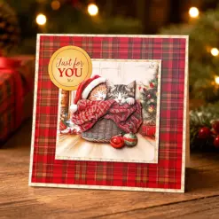 Christmas Cats Die Cut Topper & Decoupage Collection - Bilde 4