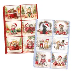 Christmas Cats Die Cut Topper & Decoupage Collection - Bilde 3