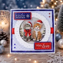 Christmas Cats Die Cut Topper & Decoupage Collection - Bilde 5