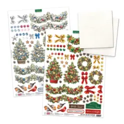 Christmas Garden Picket Fence Card Making Kit - Bilde 3