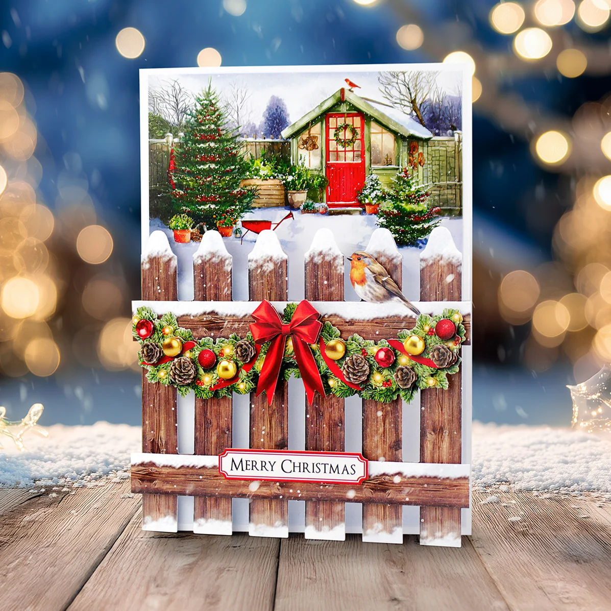 Christmas Garden Picket Fence Card Making Kit - Bilde 12