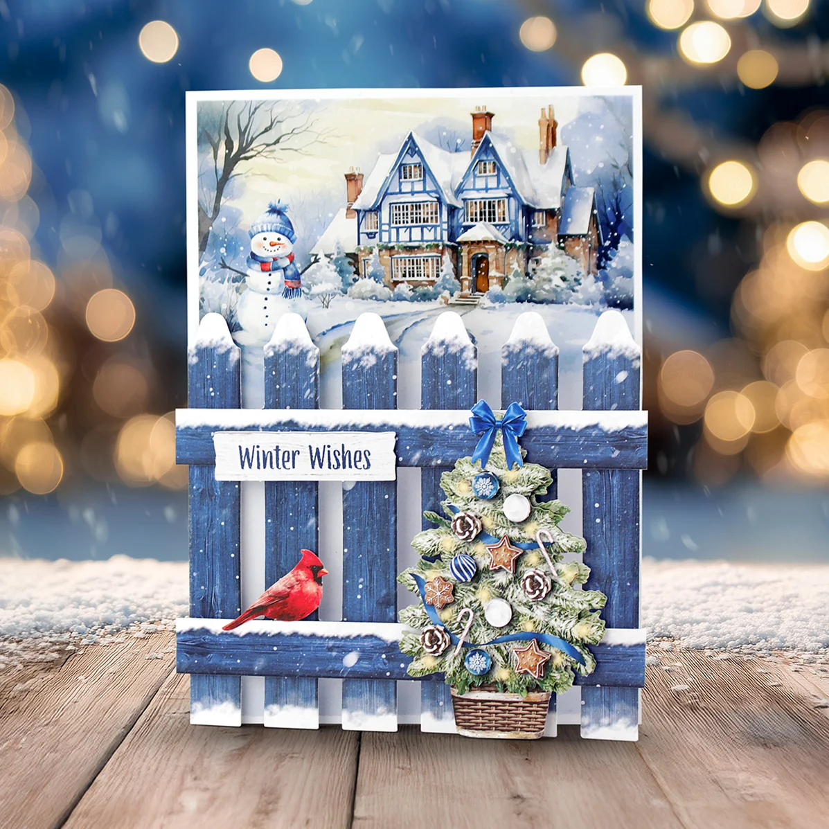 Christmas Garden Picket Fence Card Making Kit - Bilde 11