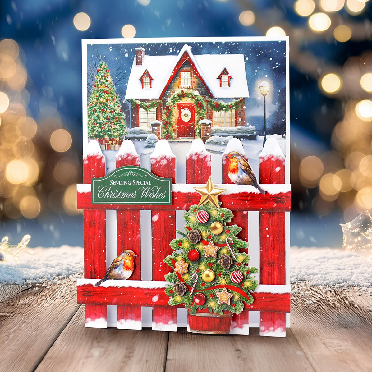 Christmas Garden Picket Fence Card Making Kit - Bilde 10
