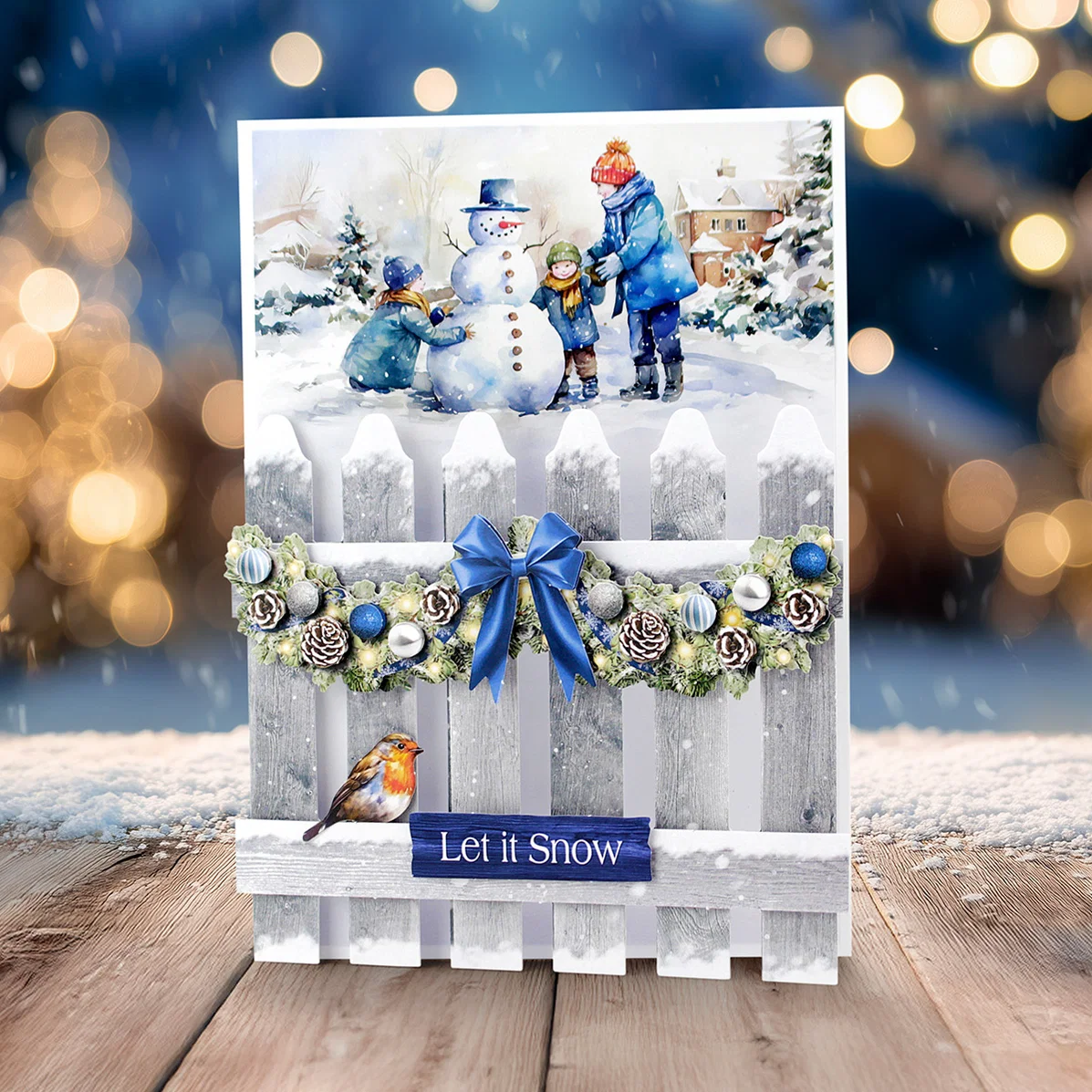 Christmas Garden Picket Fence Card Making Kit - Bilde 9