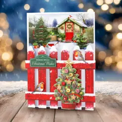 Christmas Garden Picket Fence Card Making Kit - Bilde 8