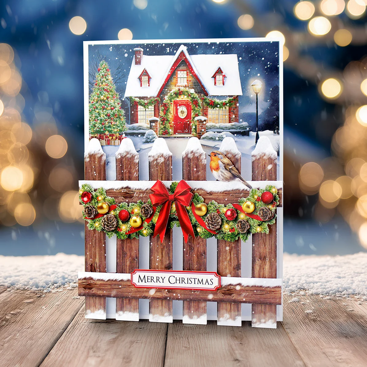 Christmas Garden Picket Fence Card Making Kit - Bilde 7