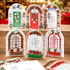 Christmas Windows & Doors Card Making Kit - Bilde 5