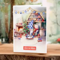 Cosy Christmas Gnomes, Card Making Kit - Bilde 11