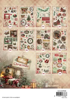 Cottage Christmas A5 Die-Cut Paper Pad Elements - Bilde 2
