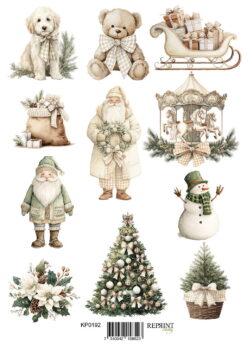 Reprint - Cozy Christmas klippeark A4 (KP0192)