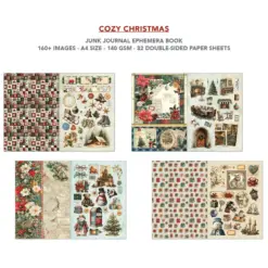 Cozy Christmas A4 Junk Journal Ephemera Book - Bilde 5