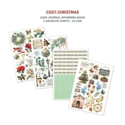 Cozy Christmas A4 Junk Journal Ephemera Book - Bilde 4
