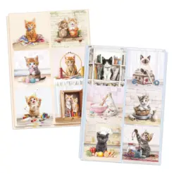 Crafty Kittens Die Cut Topper & Decoupage Collection - Bilde 3