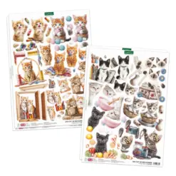 Crafty Kittens Die Cut Topper & Decoupage Collection - Bilde 2