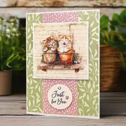 Crafty Kittens Die Cut Topper & Decoupage Collection - Bilde 11