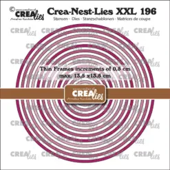 Crea-Nest-Lies XXL Dies Thin Frames Circles Smooth