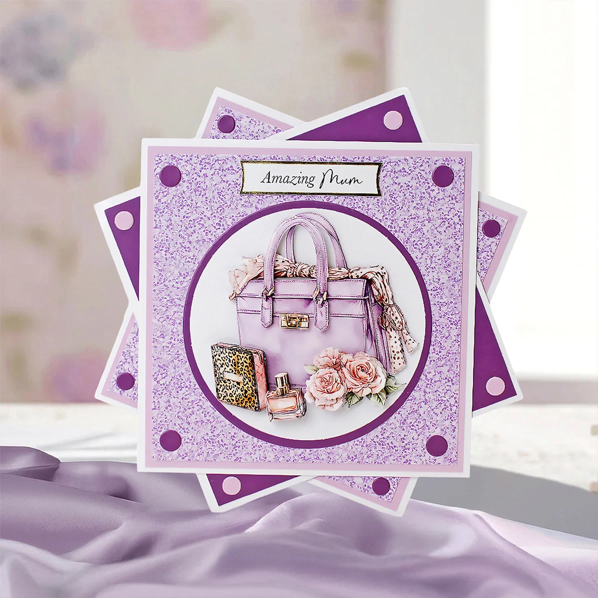 Die Cut Decoupage – Lavender Luxe Glamour (pack of 3) - Bilde 2