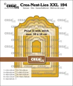 Crea-Nest-Lies XXL Dies Panel D with Stitch