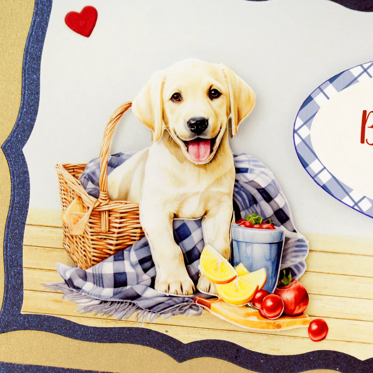 Picnic Pups Die Cut Topper & Decoupage Collection - Bilde 16