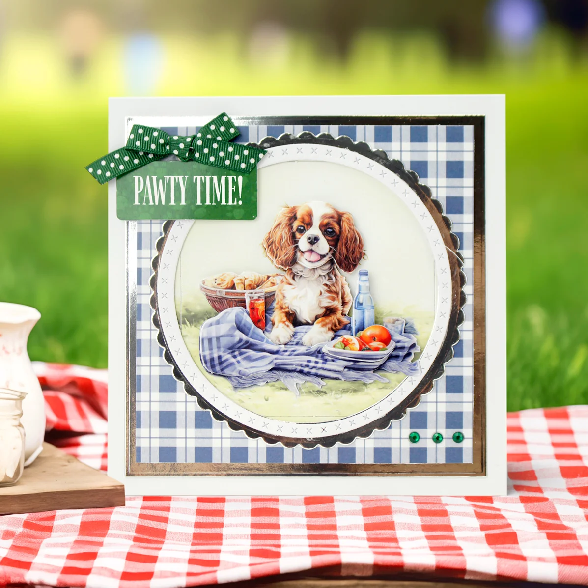 Picnic Pups Die Cut Topper & Decoupage Collection - Bilde 9
