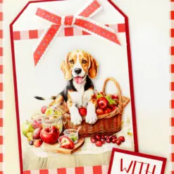 Picnic Pups Die Cut Topper & Decoupage Collection - Bilde 6