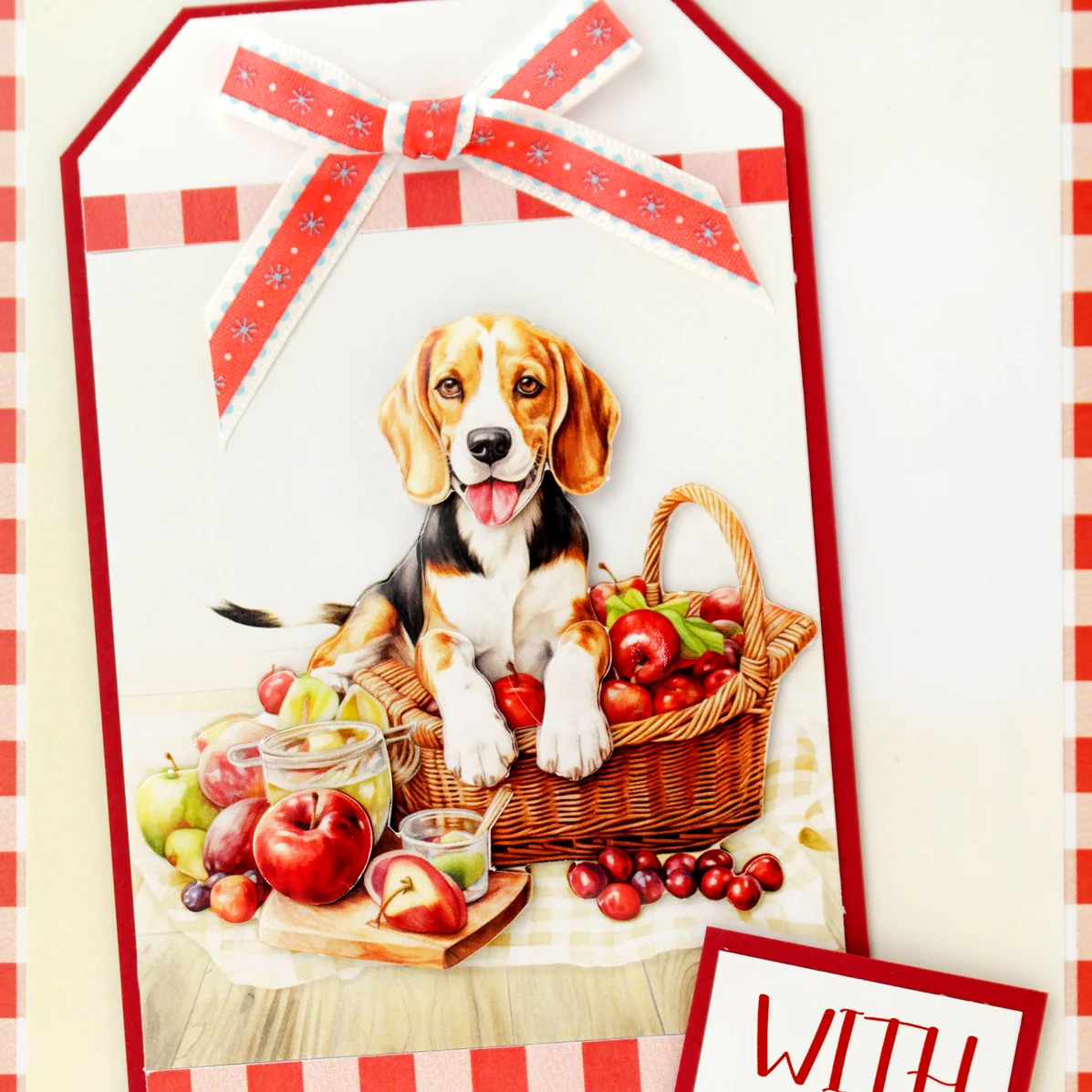 Picnic Pups Die Cut Topper & Decoupage Collection - Bilde 6