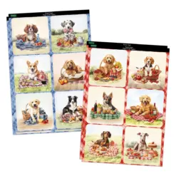 Picnic Pups Die Cut Topper & Decoupage Collection - Bilde 2