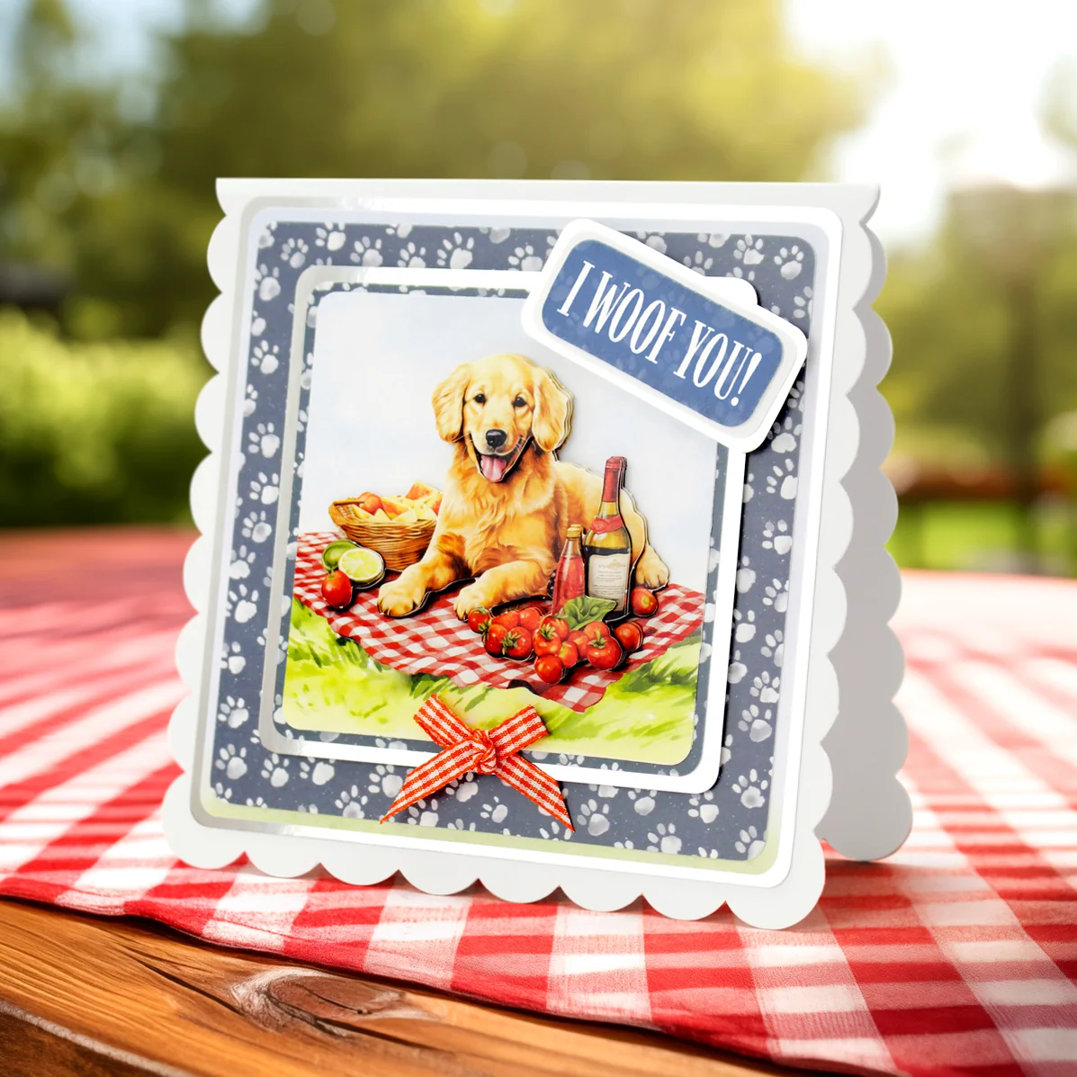 Picnic Pups Die Cut Topper & Decoupage Collection - Bilde 21