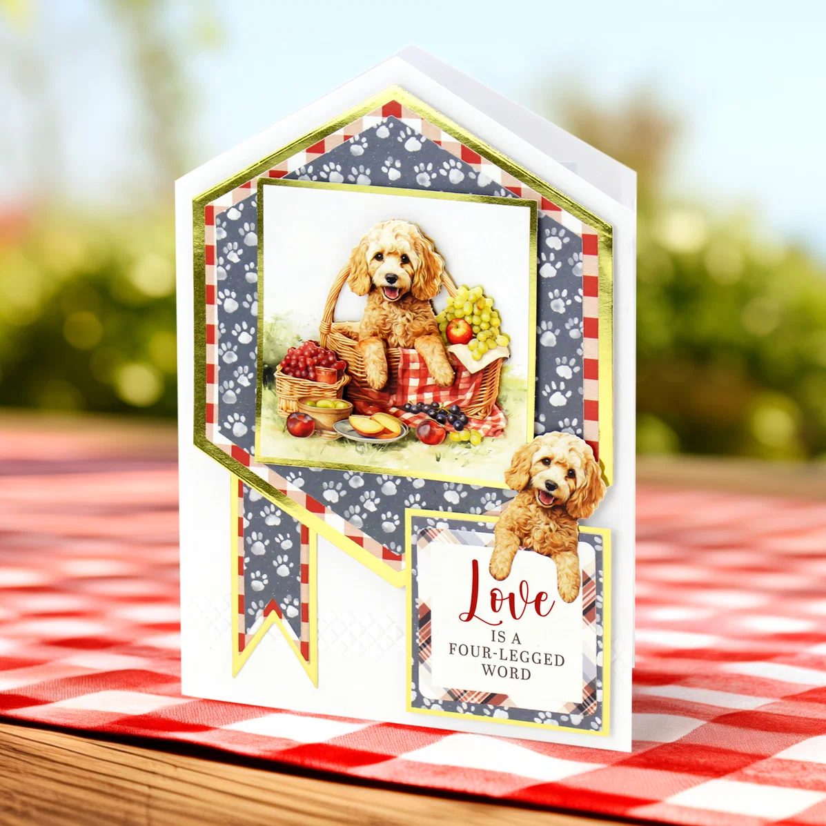 Picnic Pups Die Cut Topper & Decoupage Collection - Bilde 20