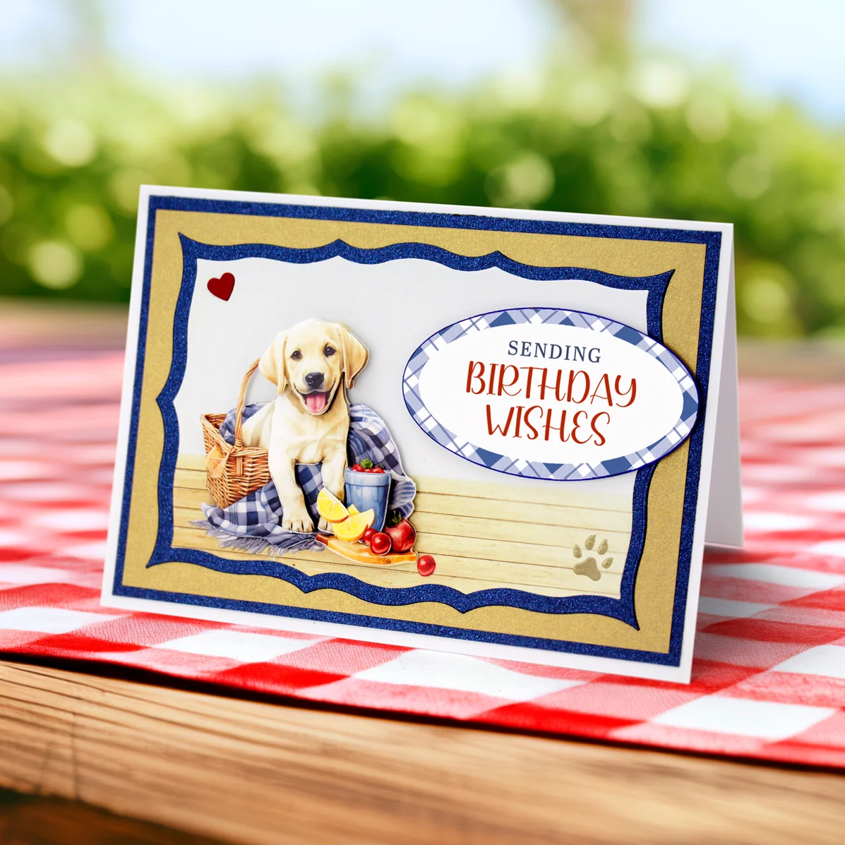 Picnic Pups Die Cut Topper & Decoupage Collection - Bilde 17