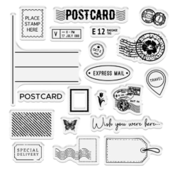 Retro Vacay Stamp, Die & Stencil Set Special Delivery - Bilde 2