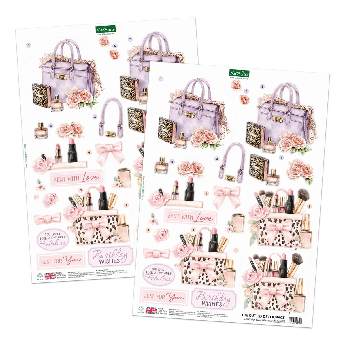 Rose Couture Die Cut Decoupage & Embellishment Collection (pack of 10) - Bilde 3