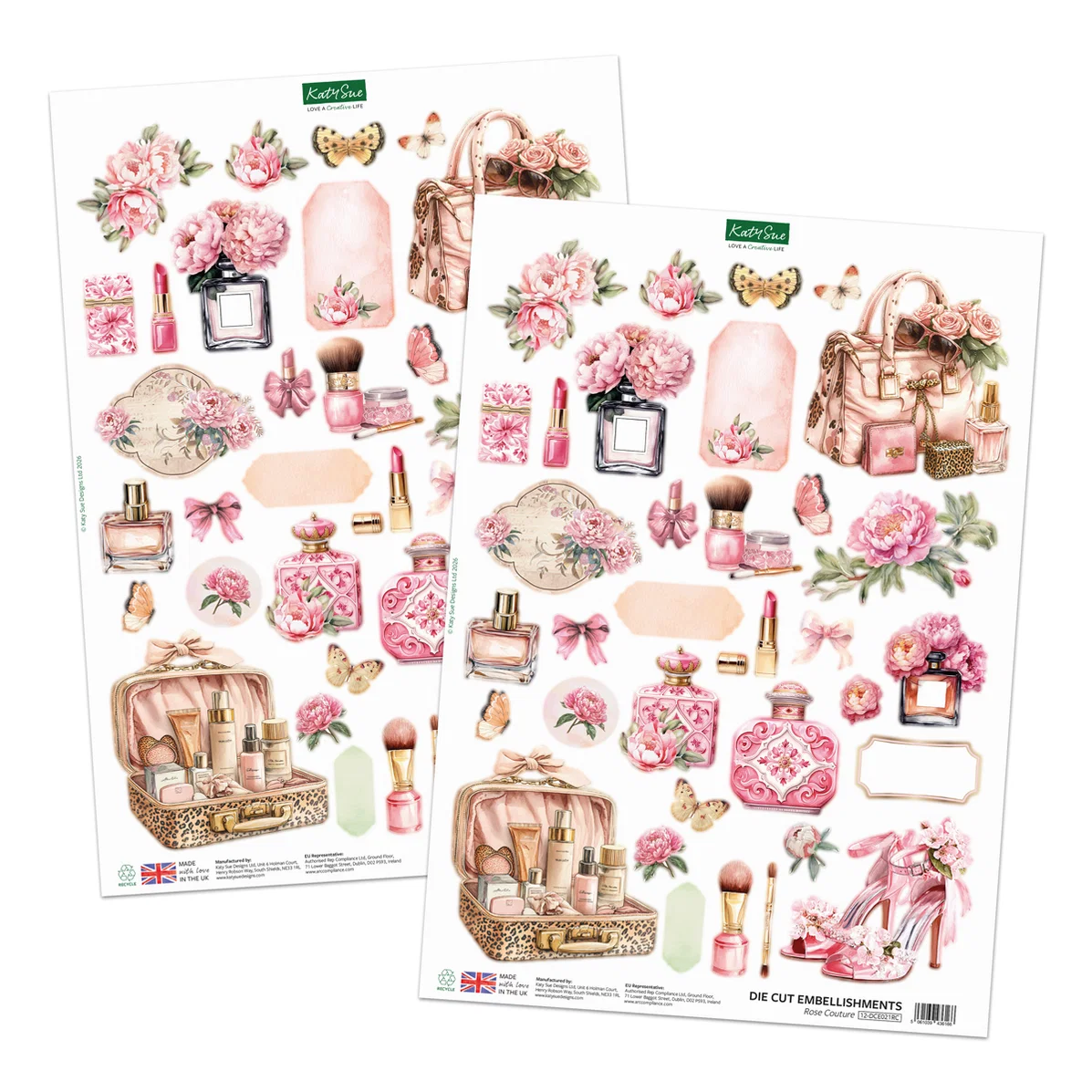 Rose Couture Die Cut Decoupage & Embellishment Collection (pack of 10) - Bilde 5