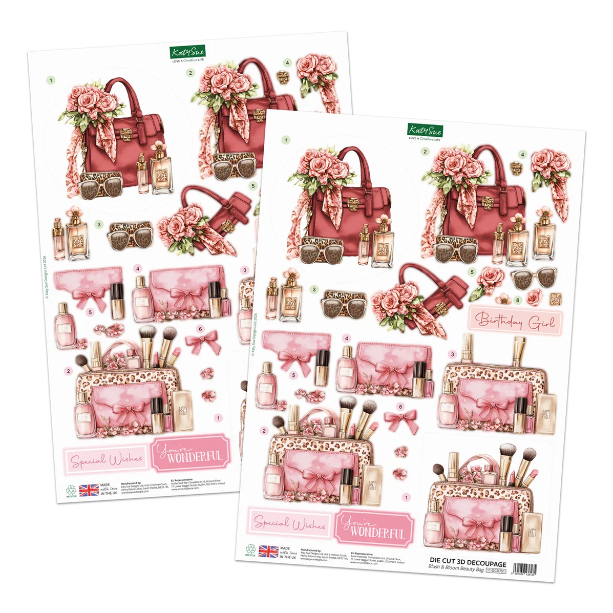 Rose Couture Die Cut Decoupage & Embellishment Collection (pack of 10) - Bilde 6