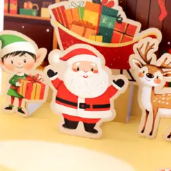 Santa & Friends Pop Up Christmas Card Making Kit - Bilde 10