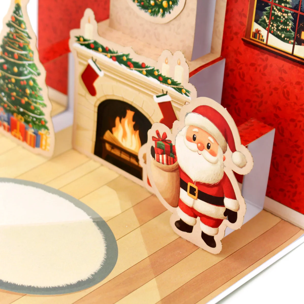 Santa & Friends Pop Up Christmas Card Making Kit - Bilde 9