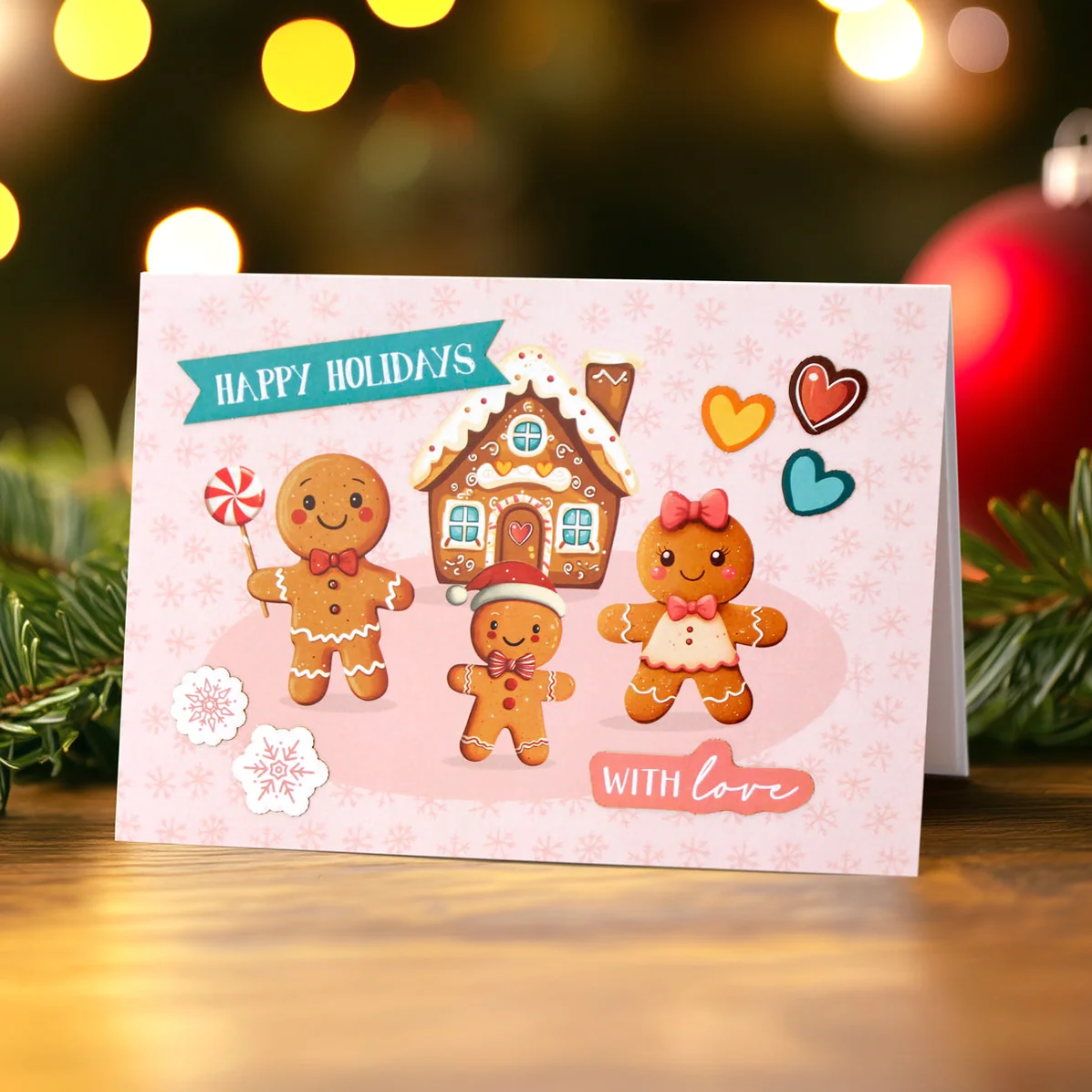 Santa & Friends Pop Up Christmas Card Making Kit - Bilde 6