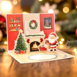 Santa & Friends Pop Up Christmas Card Making Kit - Bilde 5