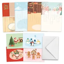 Santa & Friends Pop Up Christmas Card Making Kit - Bilde 3