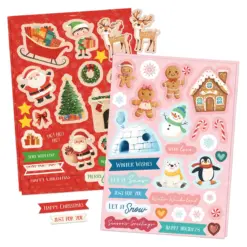 Santa & Friends Pop Up Christmas Card Making Kit - Bilde 4