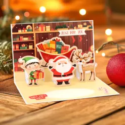 Santa & Friends Pop Up Christmas Card Making Kit - Bilde 15