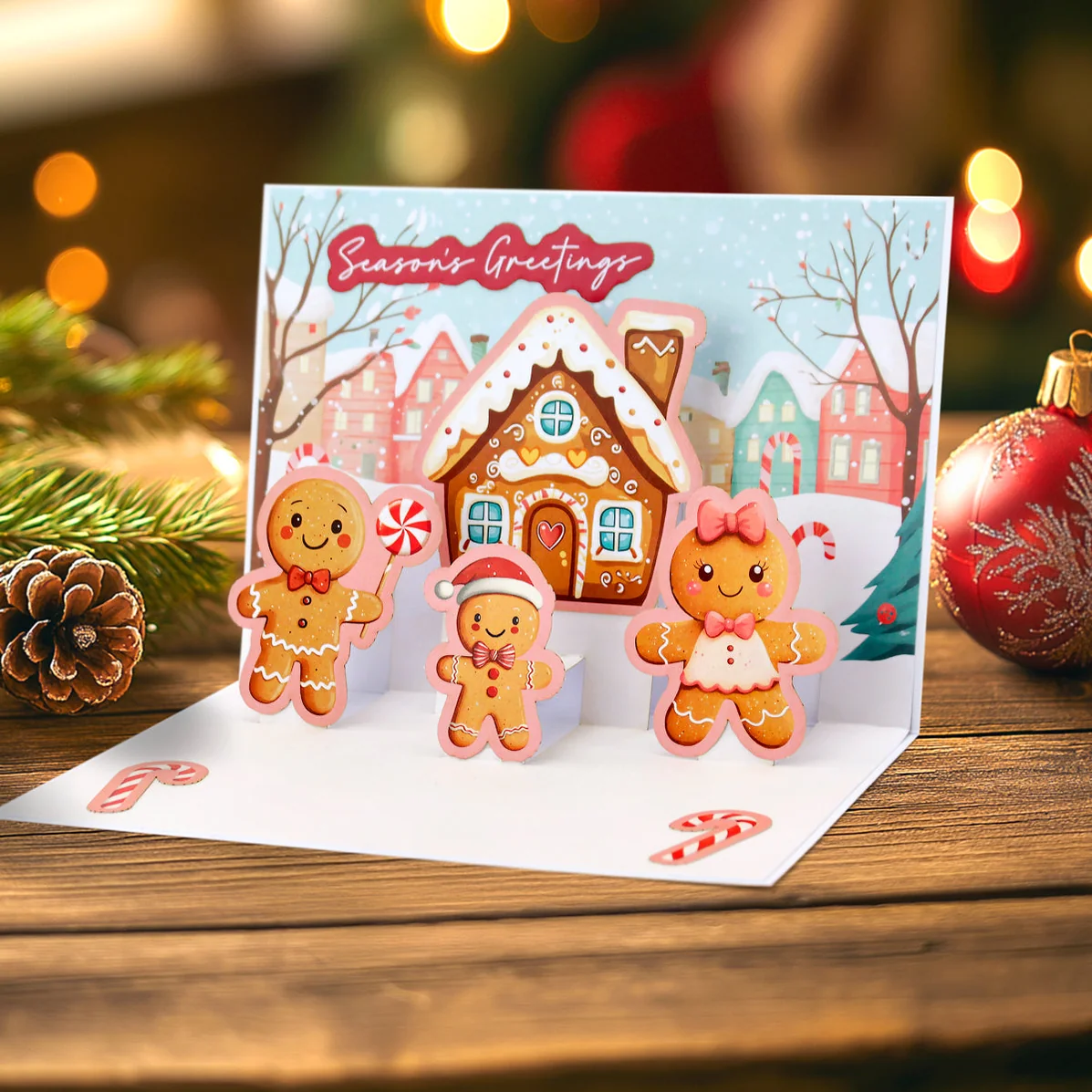 Santa & Friends Pop Up Christmas Card Making Kit - Bilde 14