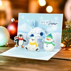 Santa & Friends Pop Up Christmas Card Making Kit - Bilde 13