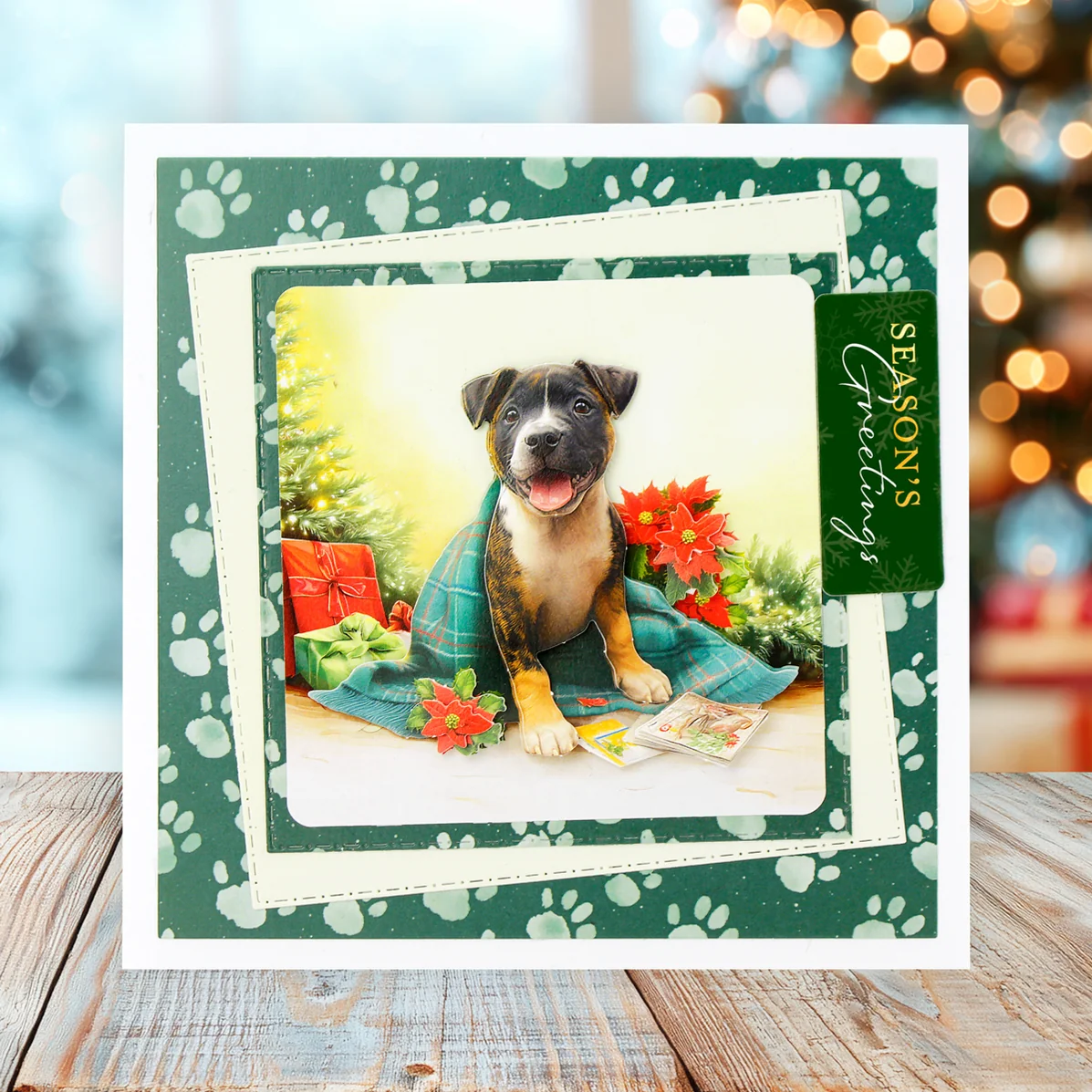 Santa Paws Die Cut Topper & Decoupage Collection - Bilde 6