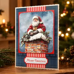 Die Cut Decoupage – Santa Scenes (pack of 12) - Bilde 2